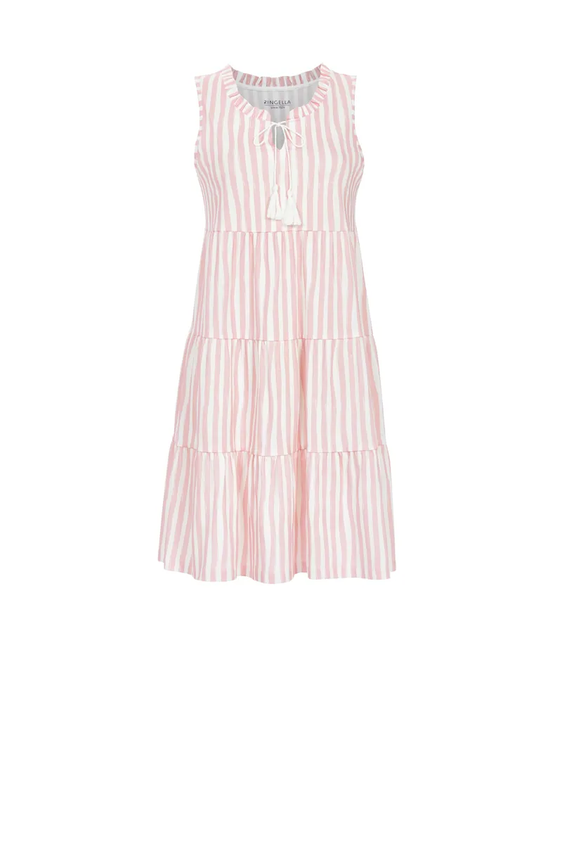 Ringella Striped Breezy Summer dress in Rosequarz
