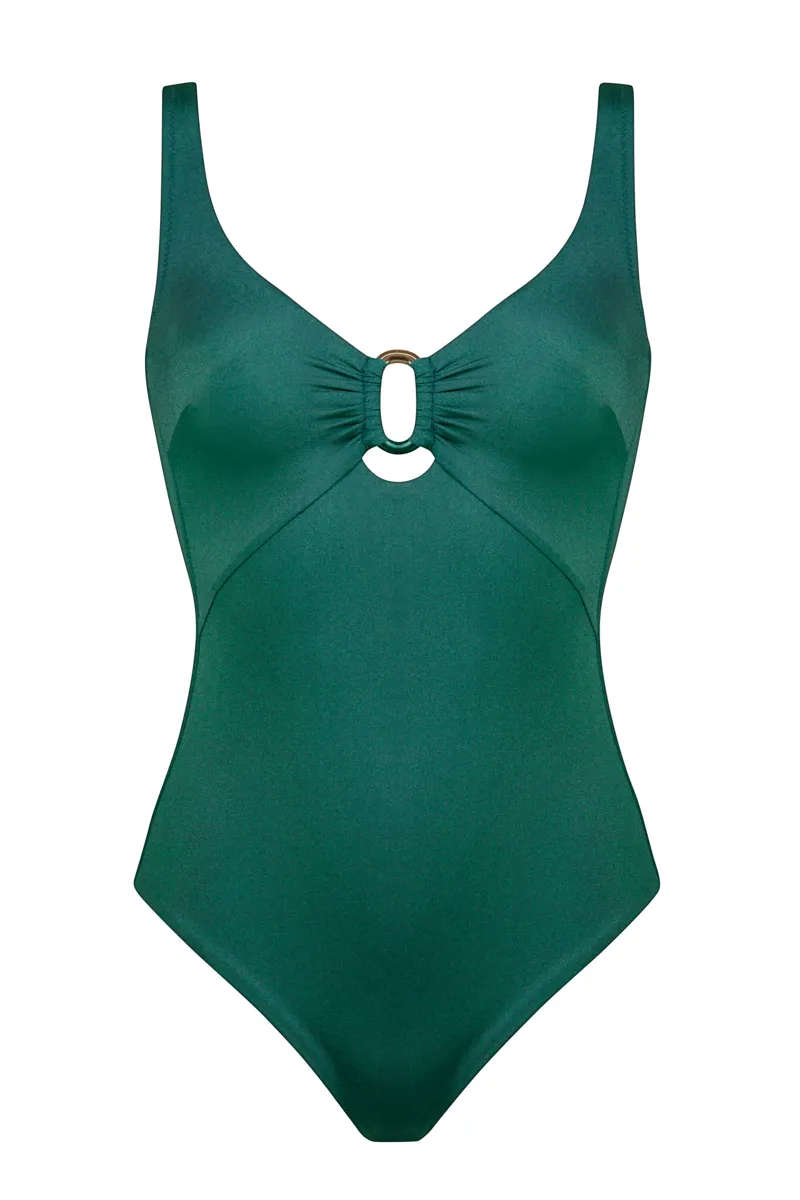 Maryan Mehlhorn Silhouet Swimsuit in Teal