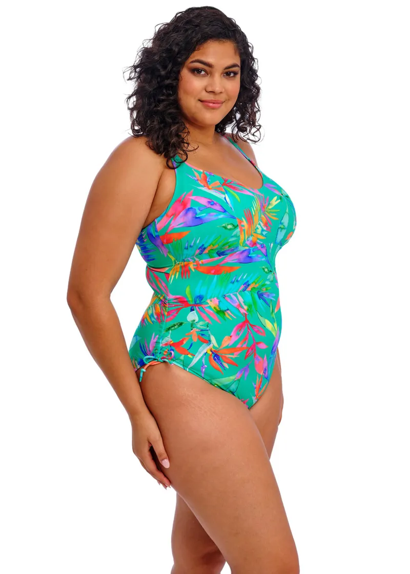 Elomi Toyama Tides Non Wired Swimsuit in Jade-1