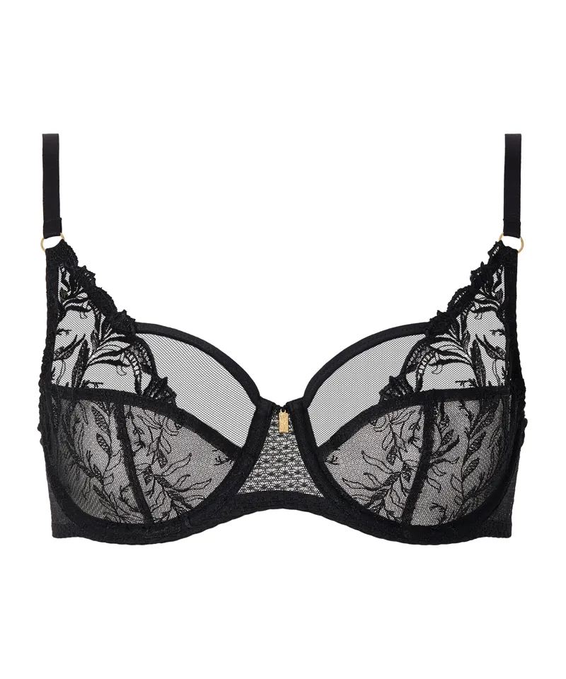 Aubade Hidden Treasures Comfort full cup bra in Black