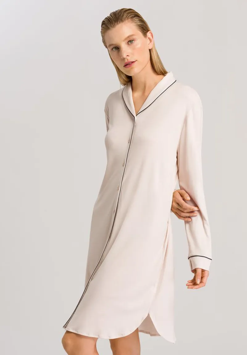Hanro Natural Comfort Nightshirt in Almond-1