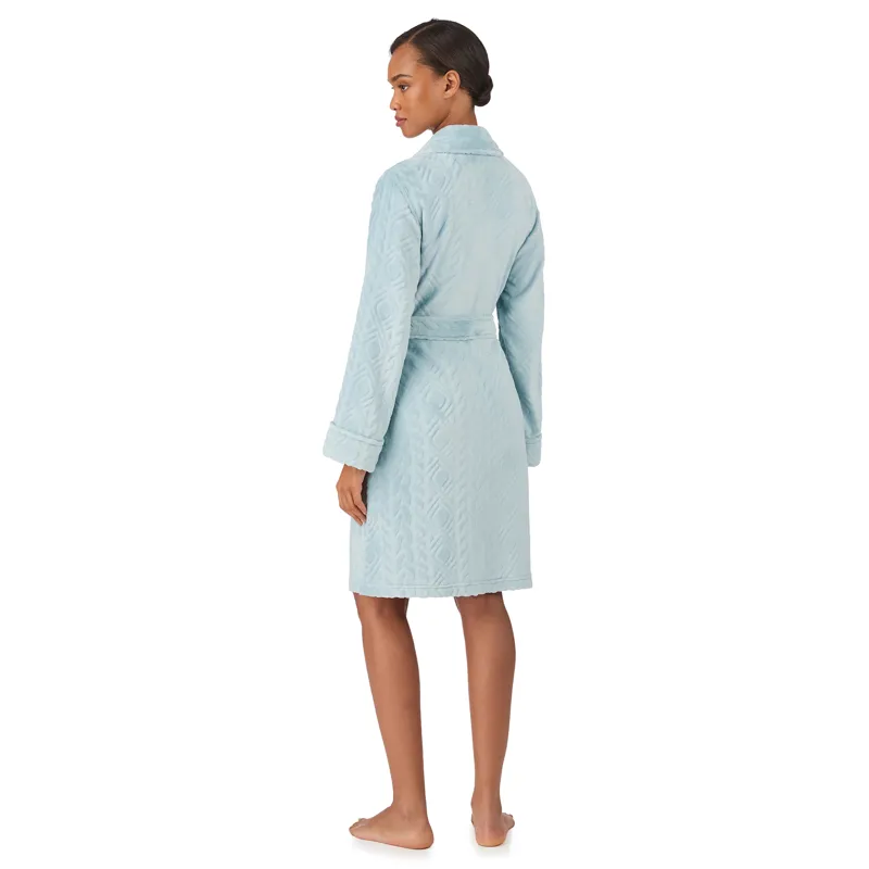 Ralph Lauren So Soft Short Robe in Blue-3