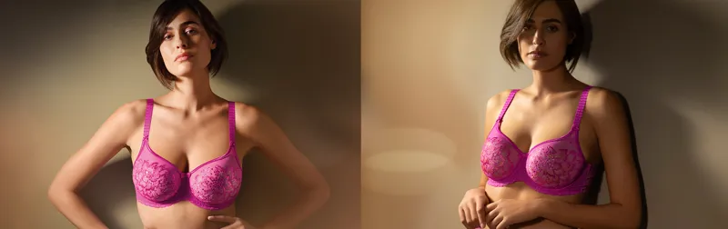 Empreinte Amour Underwired Full Cup Bra in Magenta-1