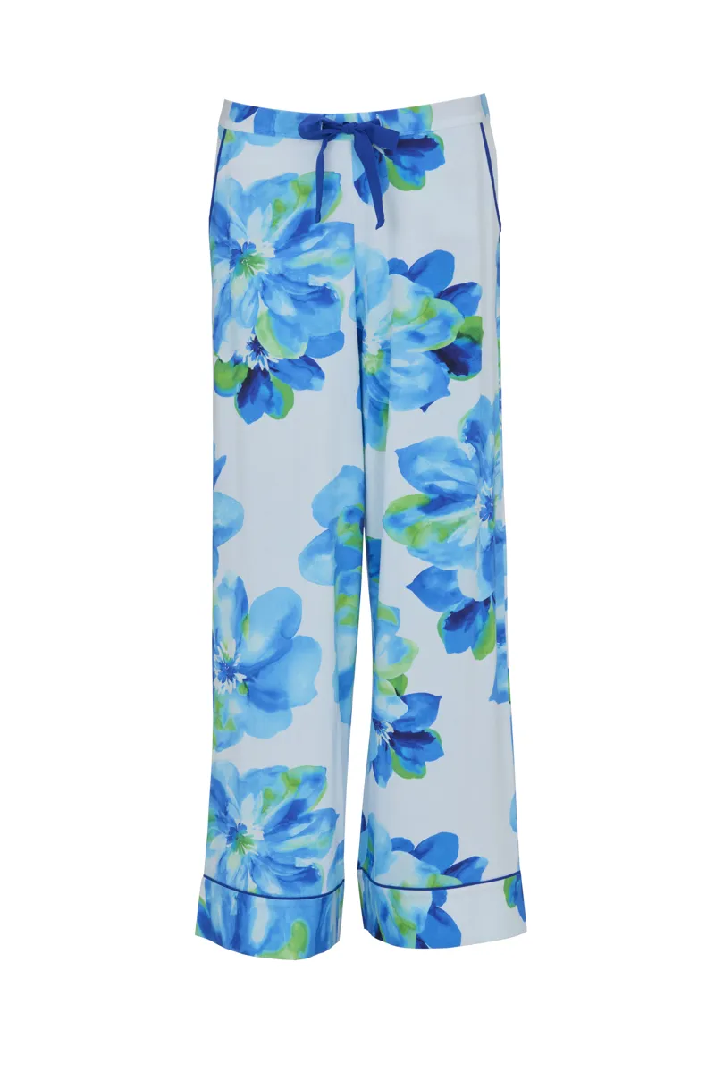 Cyberjammies Ashley Classic Pyjama in Dark Blue Floral-3