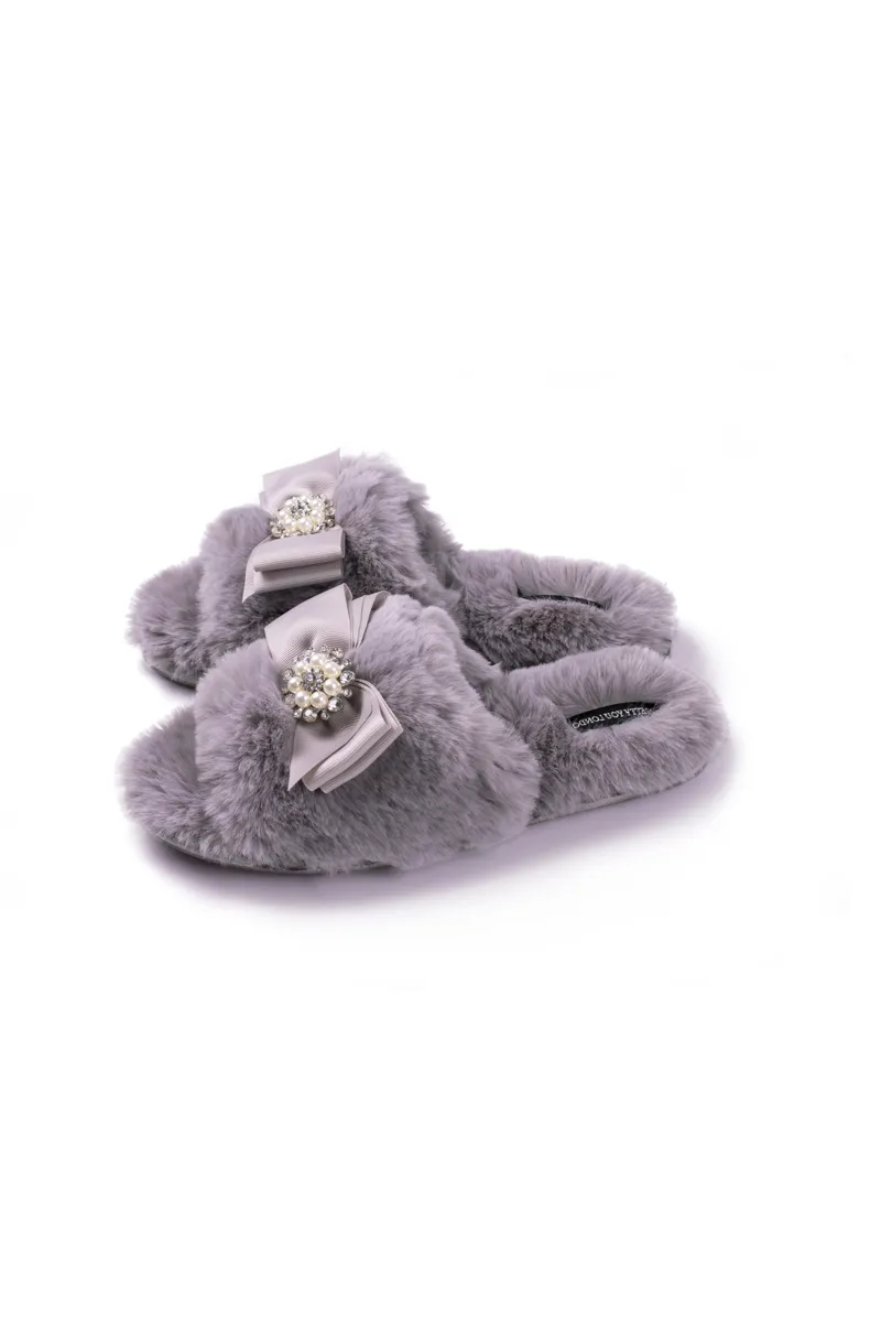 Pretty You Anya Slipper in Mink-1
