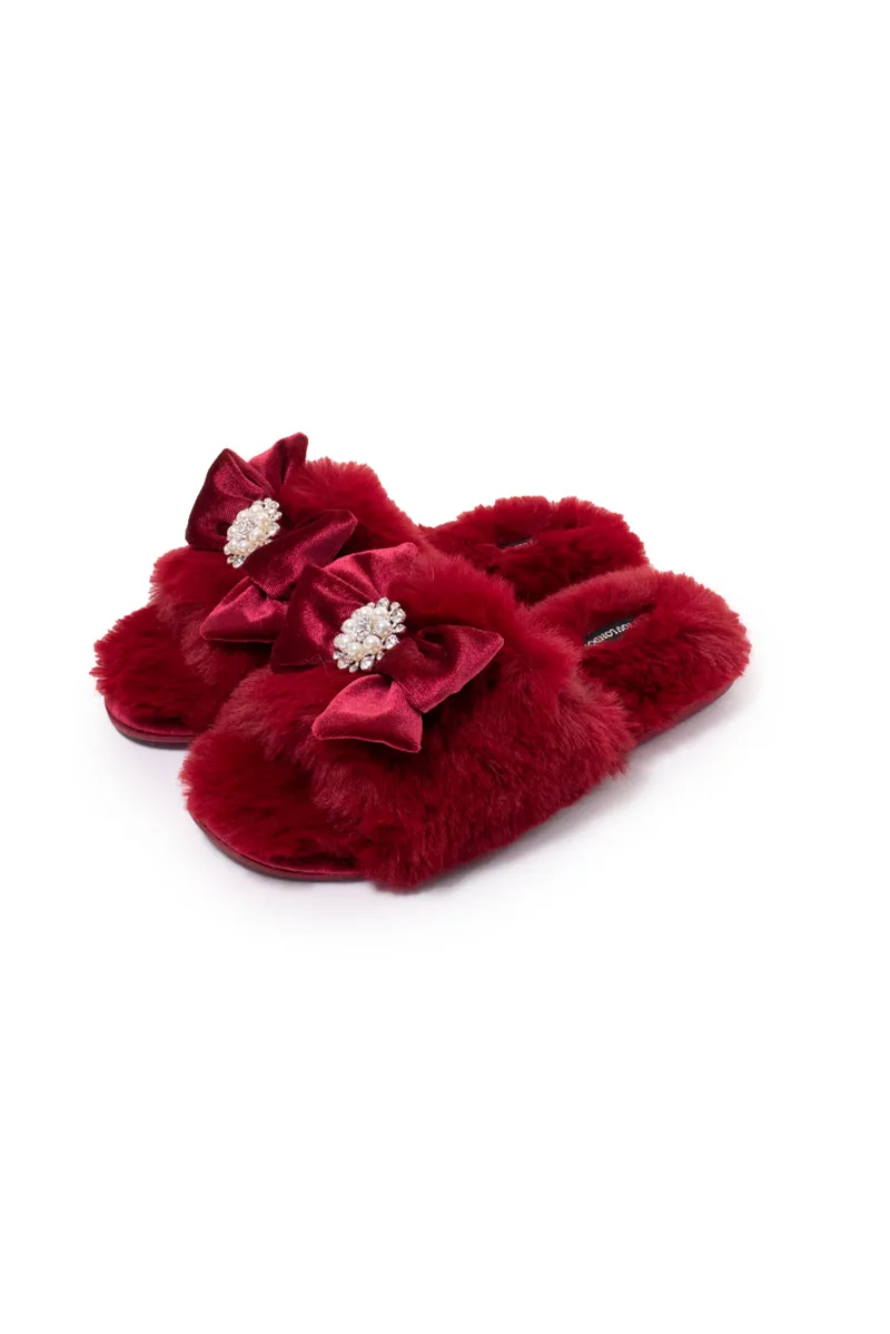 Pretty You Anya Slipper in Red-1