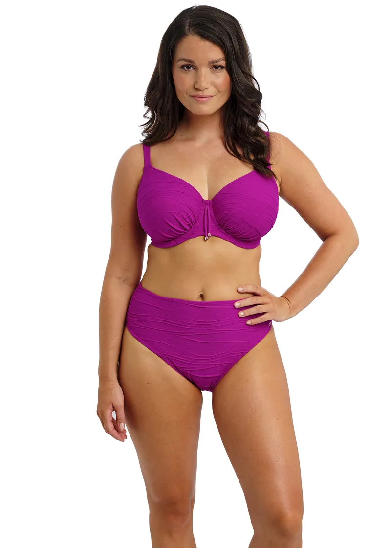Fantasie Beach Waves Full Cup High Rise Bikini in Bright Fushia