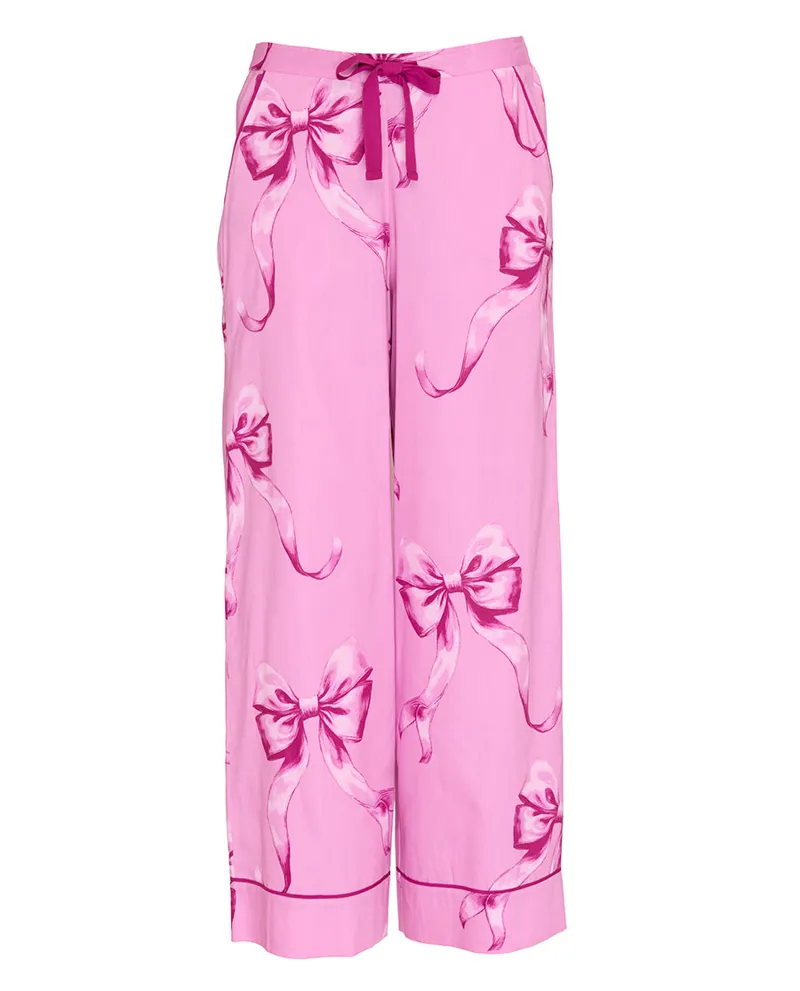 Cyberjammies Belle Bow Print Pyjama in Pink-4