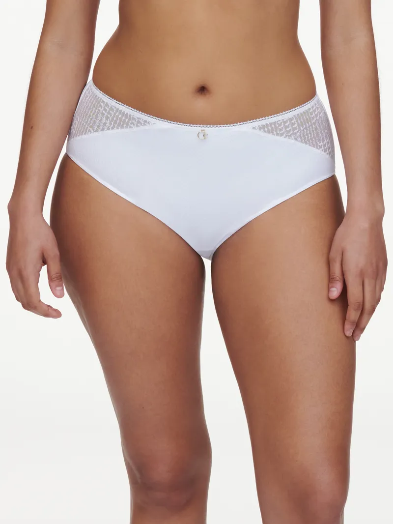 Chantelle Intrigue Full Brief in White-1