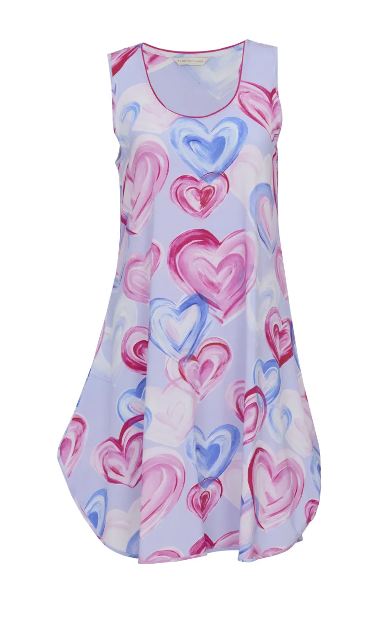 Cyberjammies Chloe Swing Nightdress in Pink Heart
