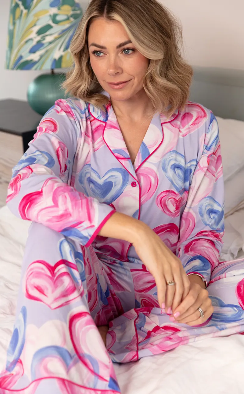 Cyberjammies Chloe Pink Heart Classic Pyjama-7