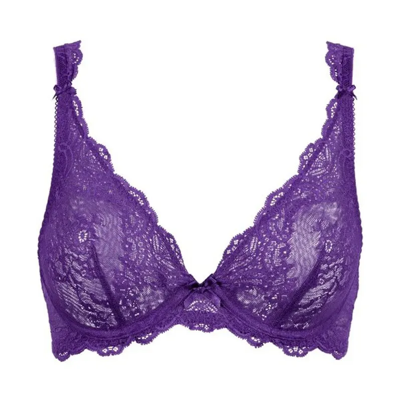 Aubade Dans de Sans Triangle Plunge Bra Spiced Plum