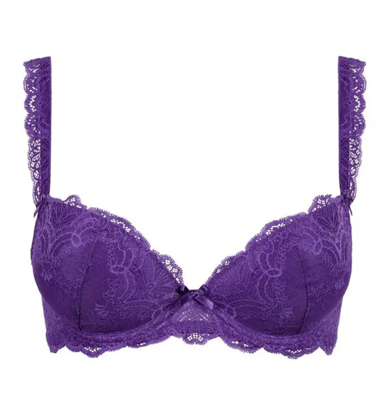 Aubade Dans de Sans Moulded Plunge Bra in Spiced Plum