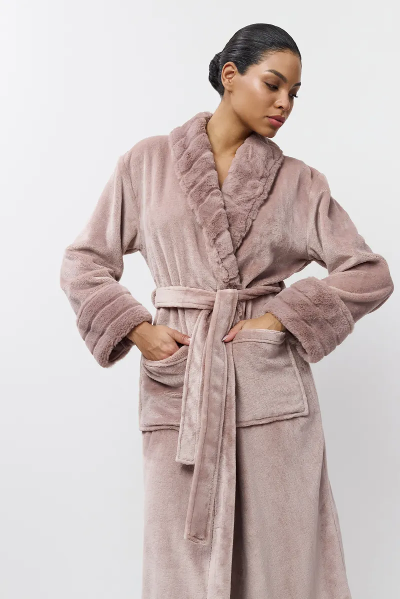 Aruelle Demi Bathrobe in Pink-2