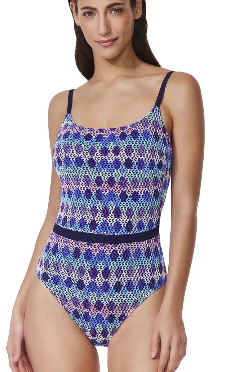 Gottex Retro Riviera Swimsuit in Crochet Mix