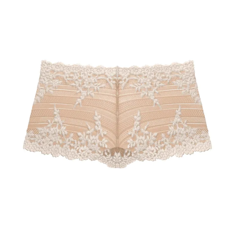Wacoal Embrace Lace Boyshort in Nude