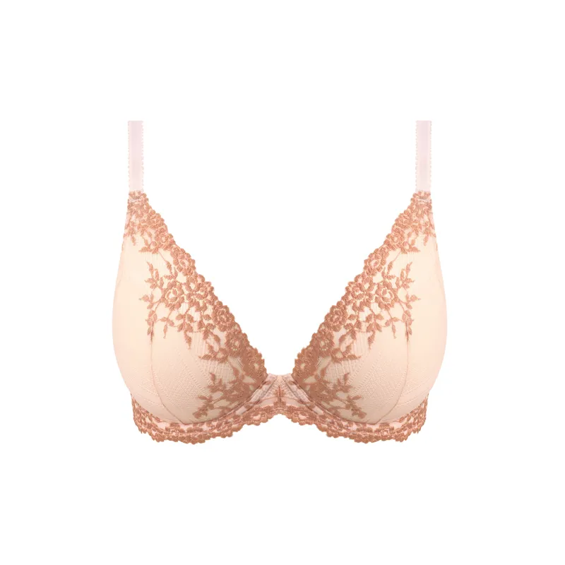 Wacoal Embrace Lace Plunge Bra in Angel Wing