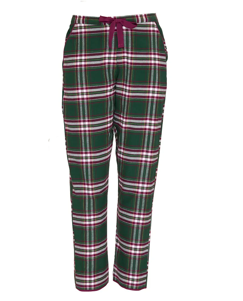 Cyberjammies Enchanted Brushed Check Pyjama in Dark Green-3