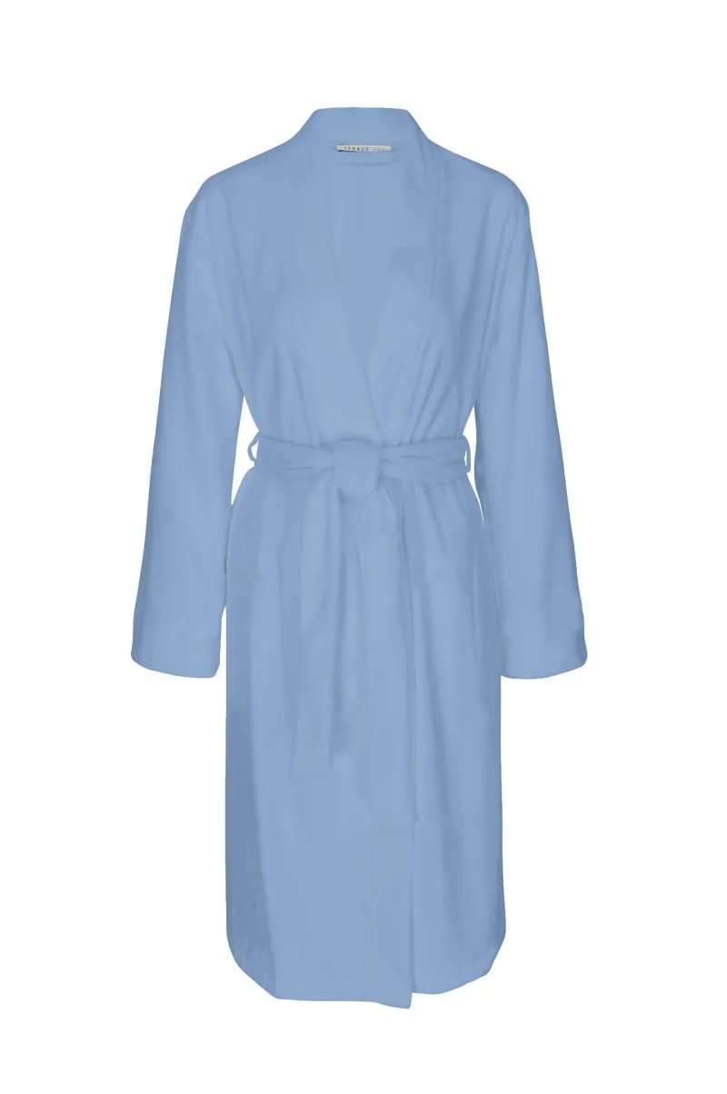 Louis Feraud Towelling Robe in Smokey Blue-1