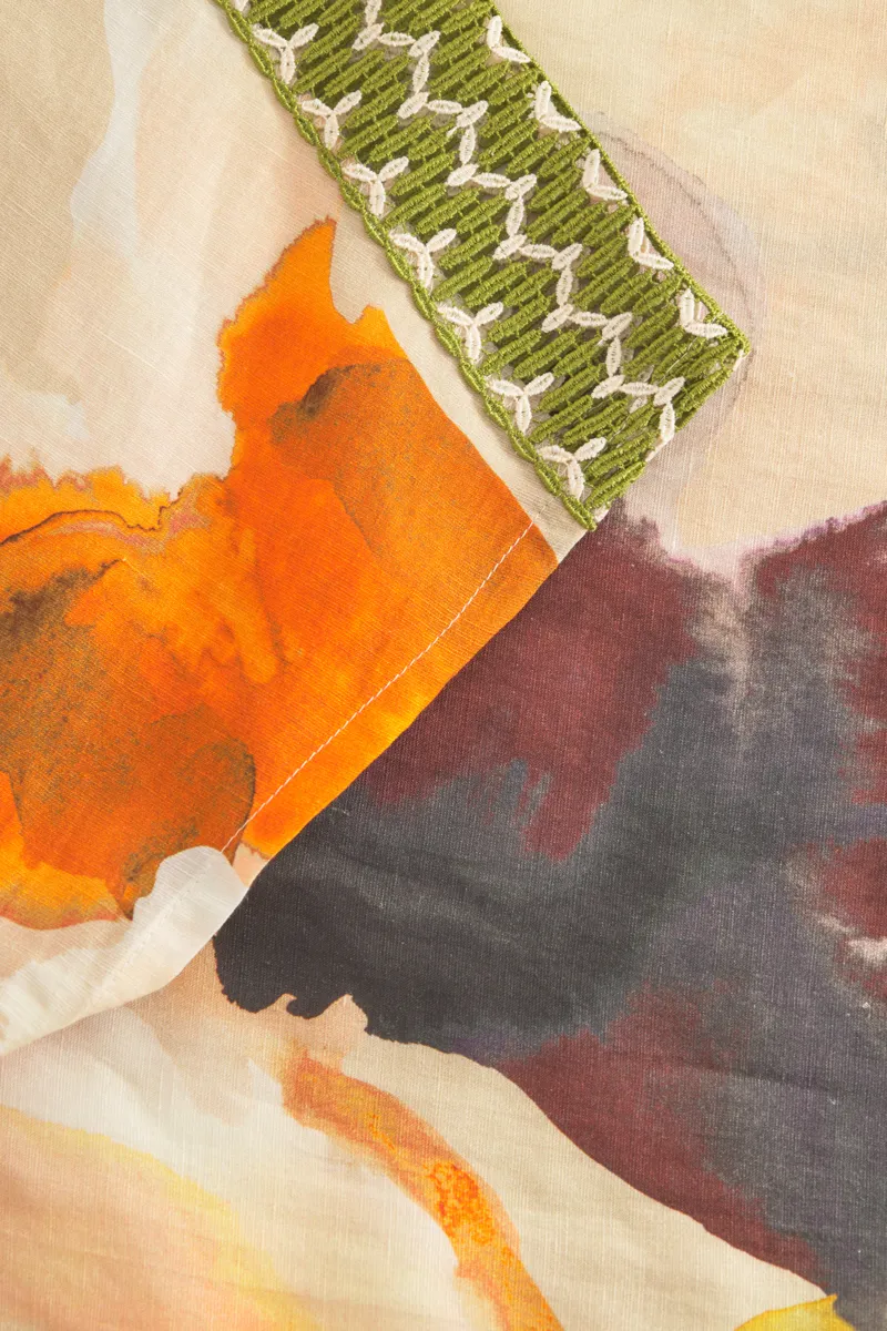 Louis Feraud Multicolour Flowers Beachdress in Natural Flower-6