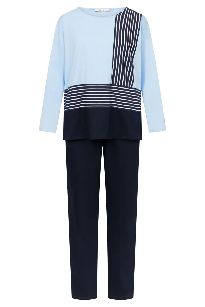 Louis Feraud Patch Pyjama in Blue