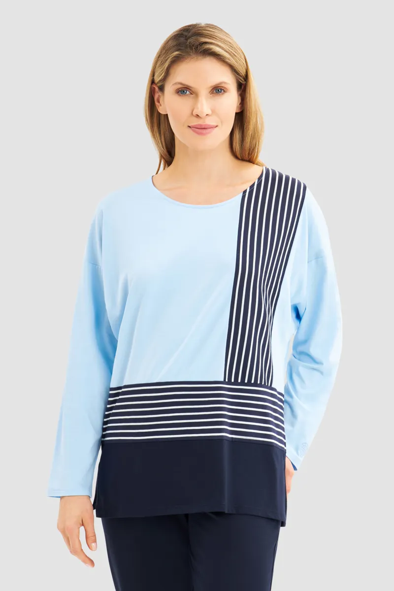 Louis Feraud Patch Pyjama in Blue-2