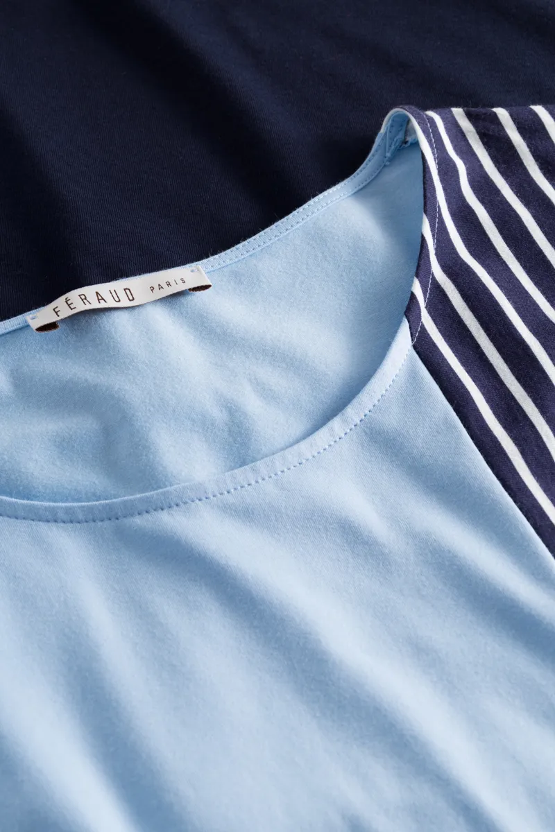 Louis Feraud Patch Nighdress in Blue-4