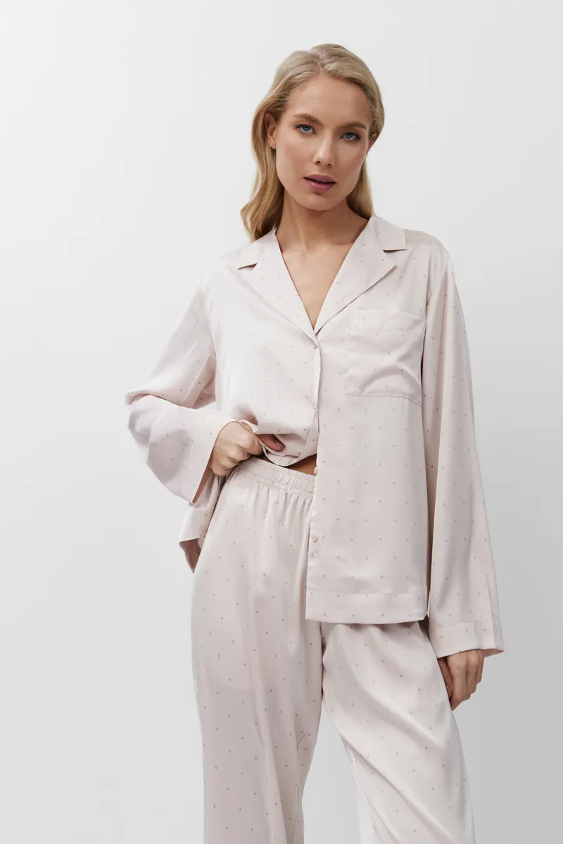 Aruelle Gillian Long Pyjama in Pink-4