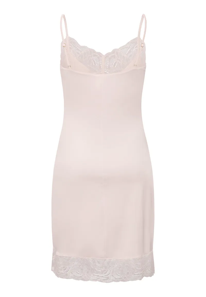 Hanro Elia Negligee in Salsa Rose-1