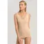 Hanro Cotton Seamless Built Up Shoulder in Beige