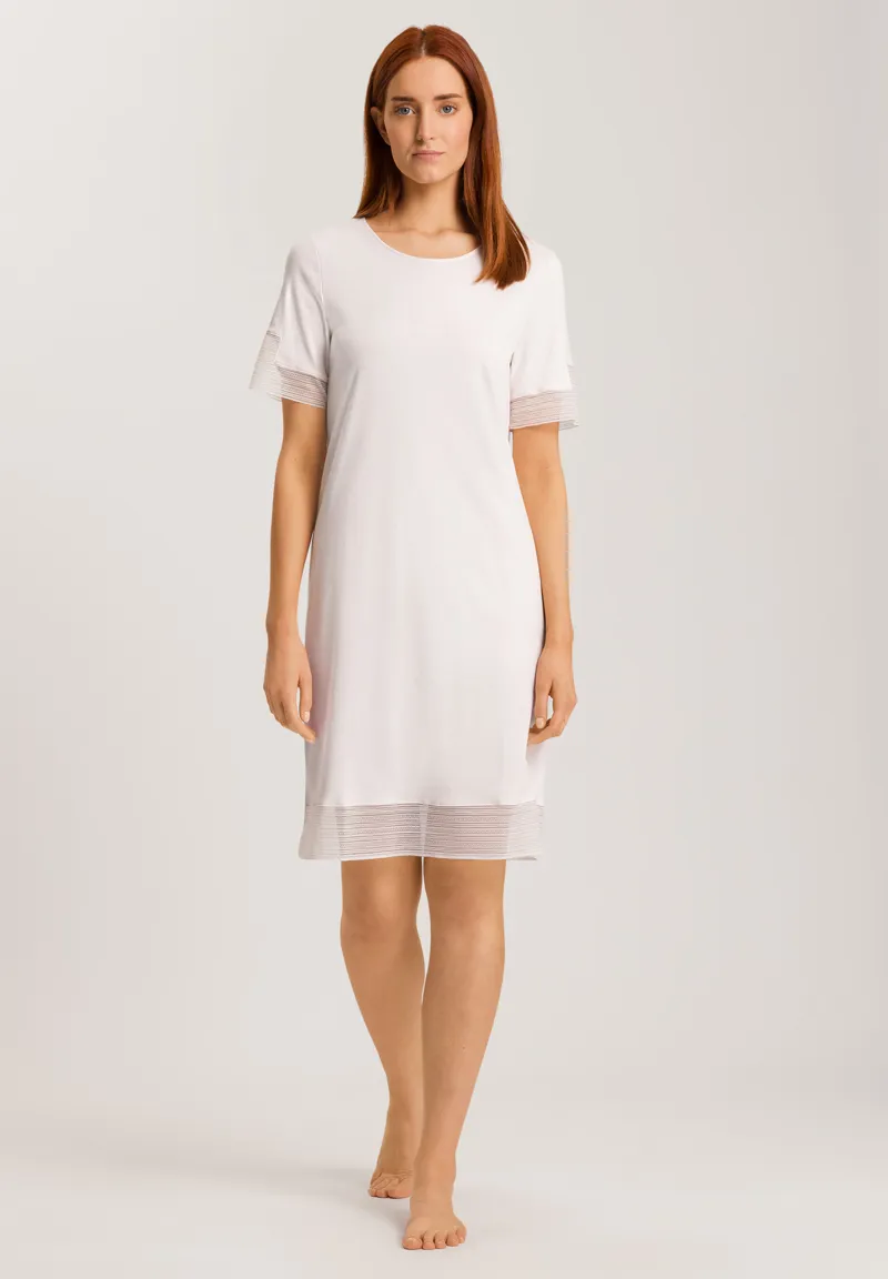 Hanro Sophie Nightdress in Rose Cream-4