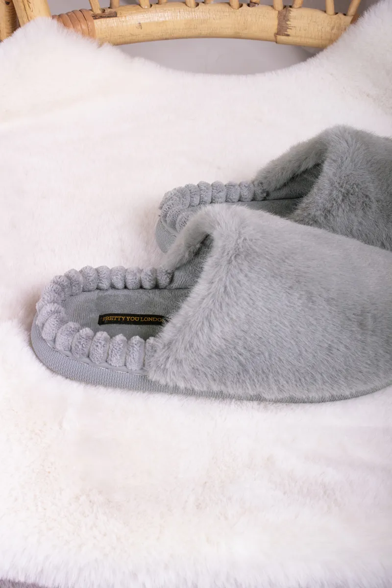 Pretty You Harley Slipper in Grey-2