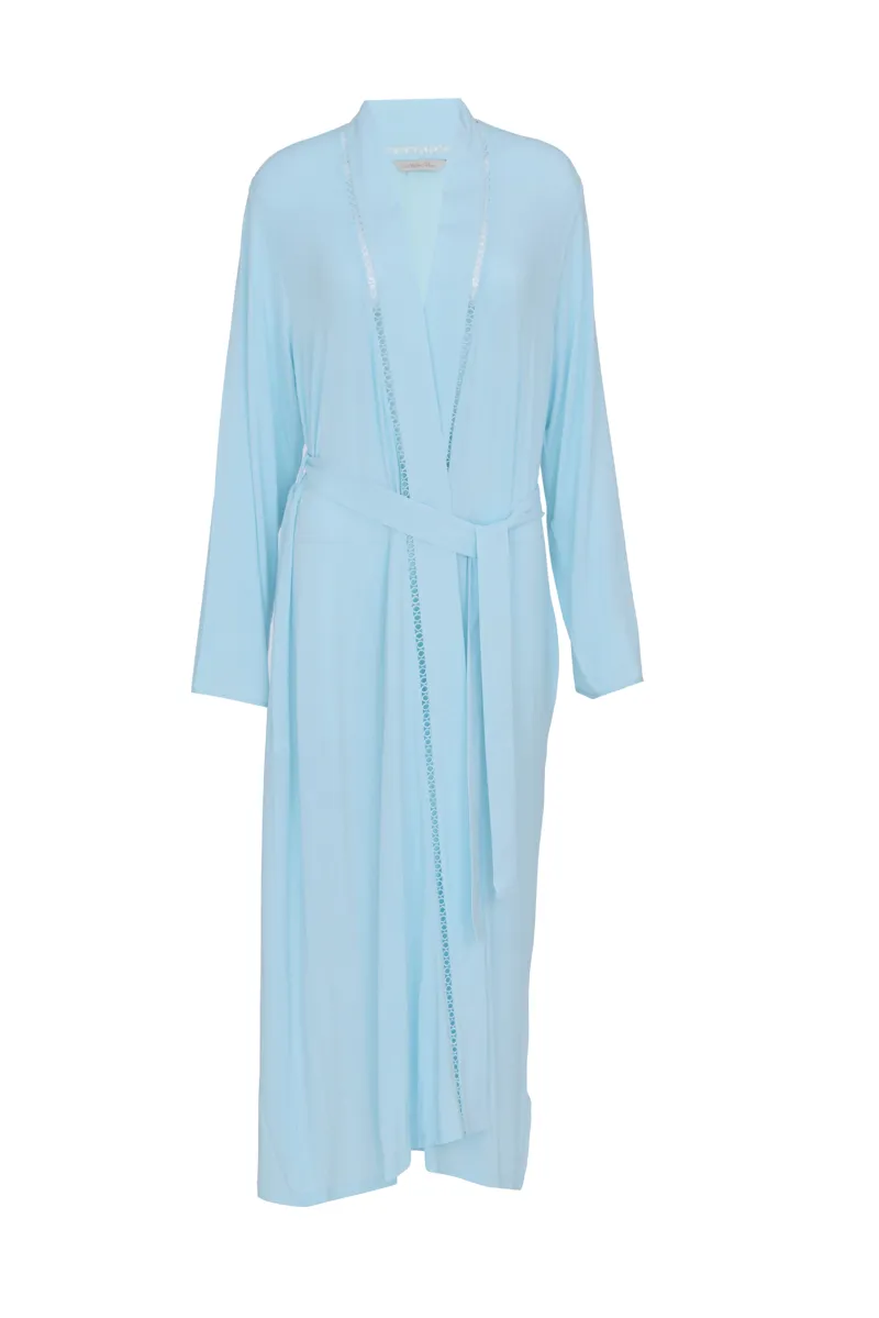 Cyberjammies Nora Juliette Wrap Over Dressing Gown in Mint