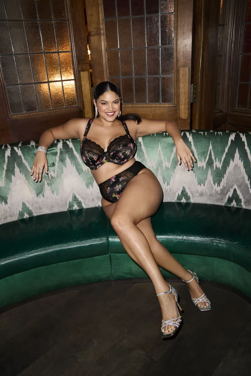 Elomi Lucie High Leg Brief in Fleur-3