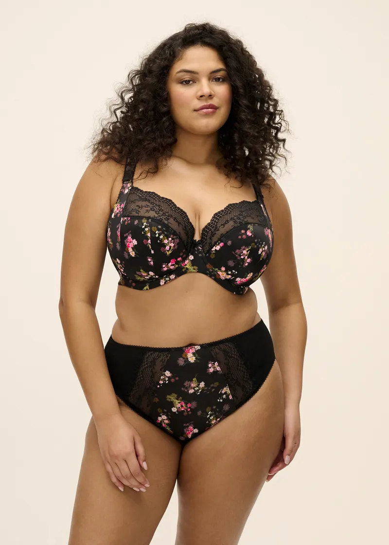 Elomi Lucie Underwired Plunge Stretch Bra in Fleur-2