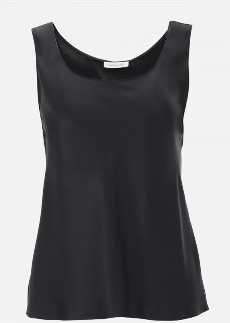 Lunadiseta Basic Seduction Silk Top in Black
