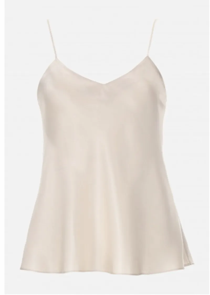 Lunadiseta Basic Seduction Thin Strap Camisole in Ivory