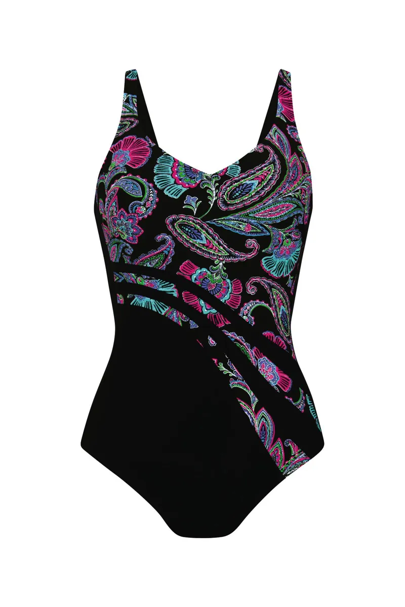 Anita Care Pocketed Dirban Swimsuit in Black