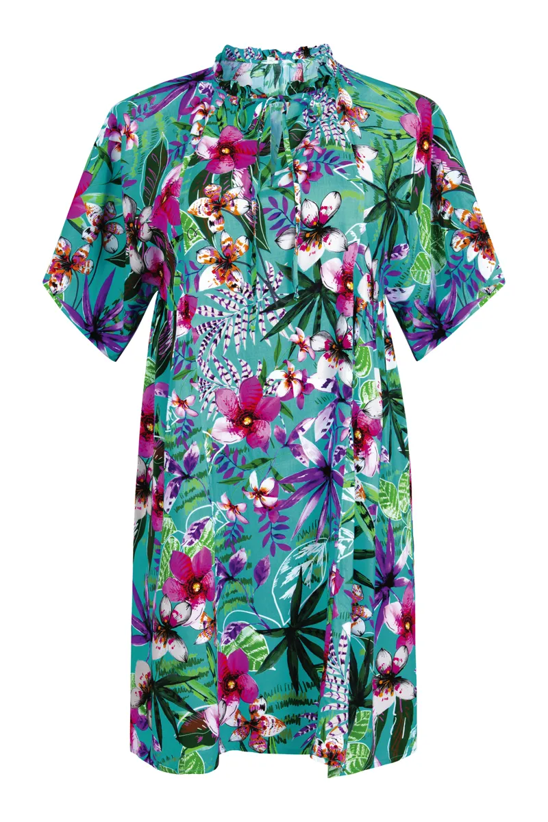 Anita Tahiti Tunic in Capri Blue