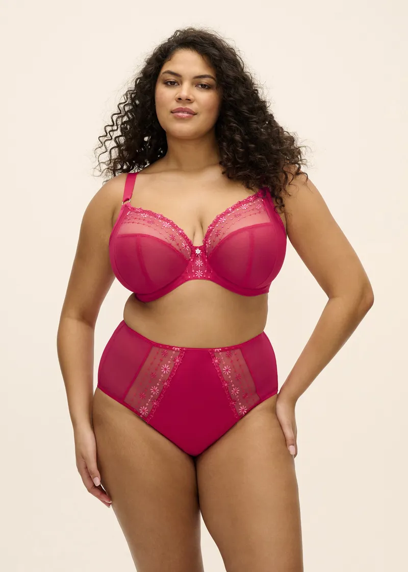 Elomi Matilda Underwired Plunge Bra in Hot Pink-6
