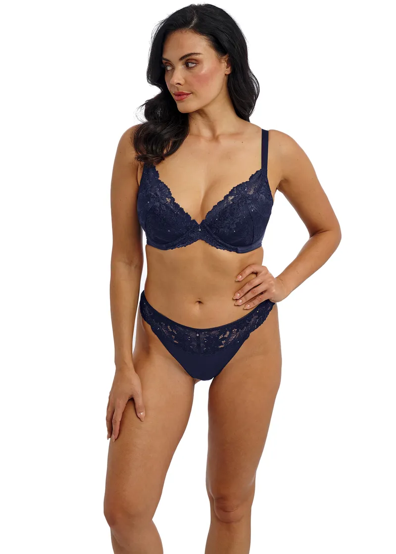 Wacoal Most Divine Tanga in Dark Sapphire-2
