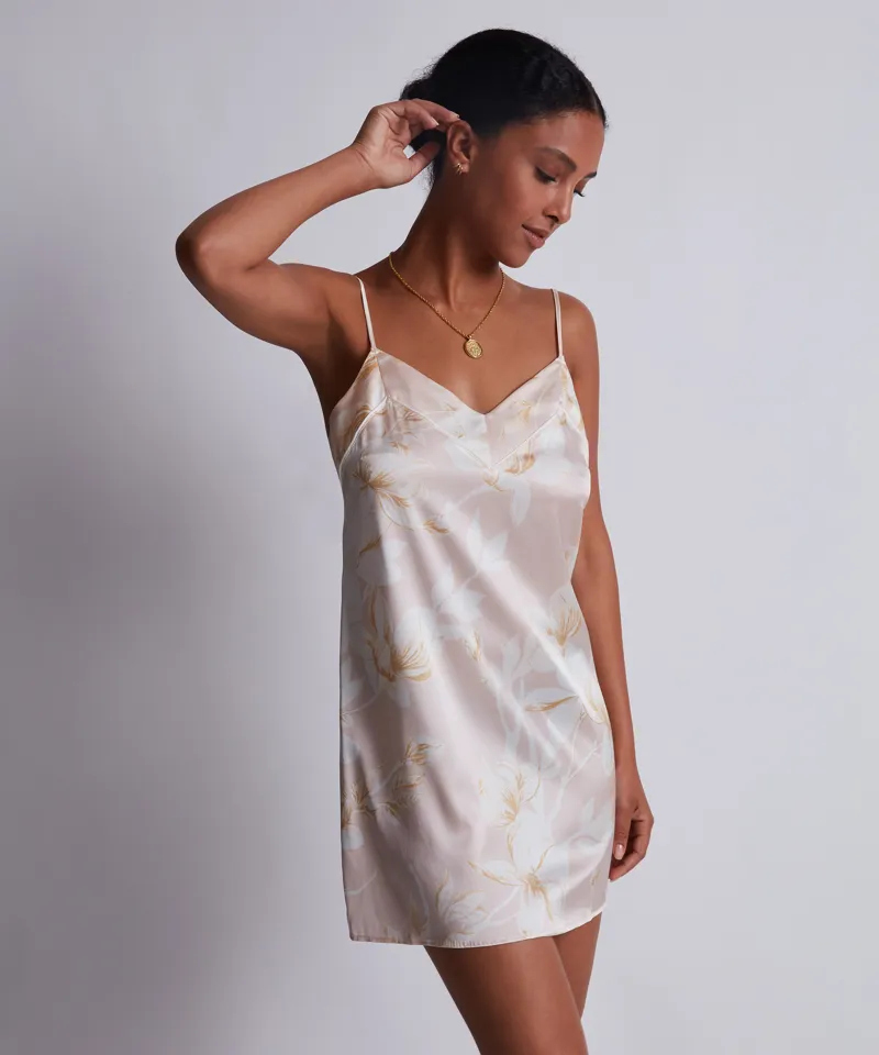 Aubade Silk by Night Chemise in Amberlight-2