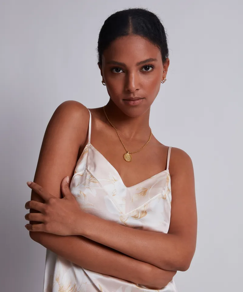 Aubade Silk by Night Chemise in Amberlight-3