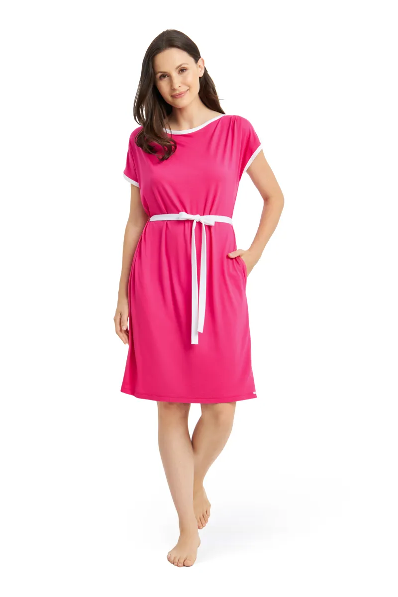 Rosch Round neck Beachdress in Pink-1