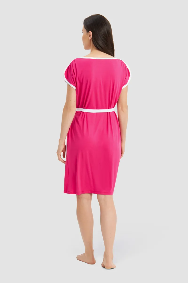 Rosch Round neck Beachdress in Pink-2