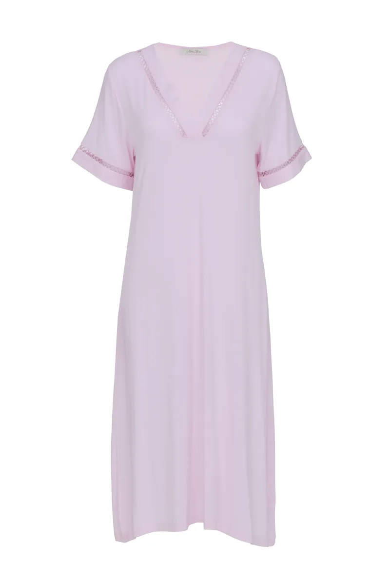 Cyberjammies Nora Samantha Short Sleeve Nightdress in Pink