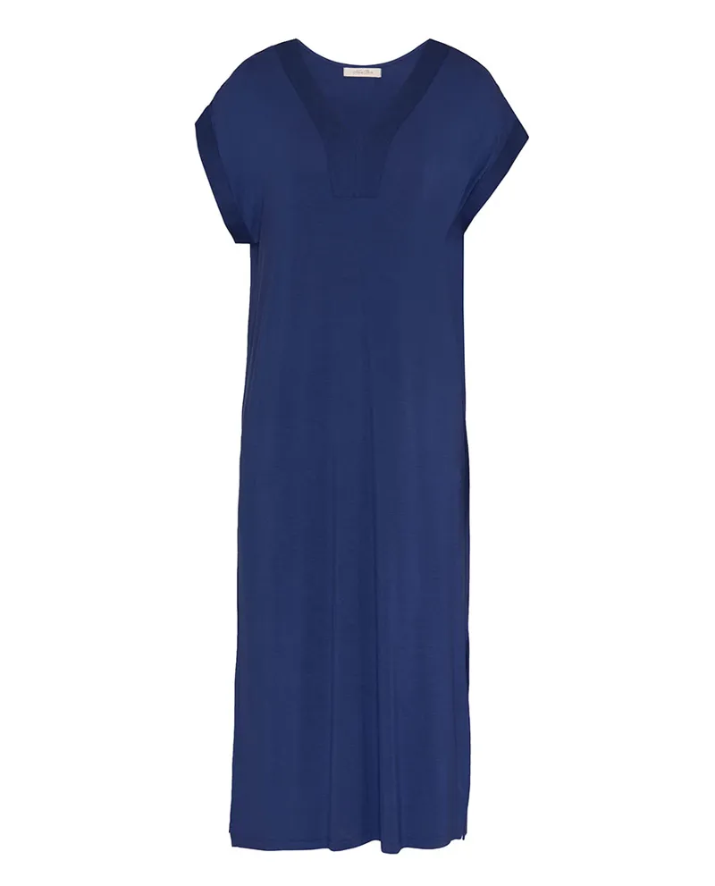 Cyberjammies Serene Jersey Cap Sleeve Nightdress in Navy