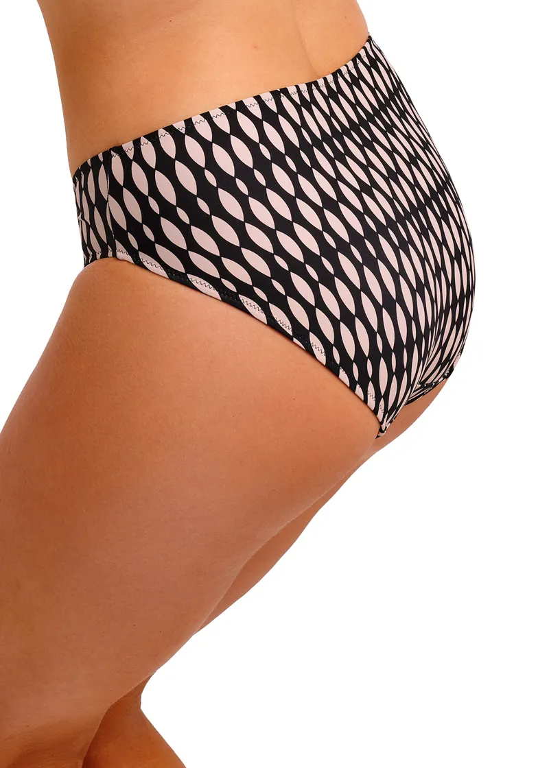 Fantasie Shell Bay Gathered Bikini Mid Rise Brief in Desert Blush-3