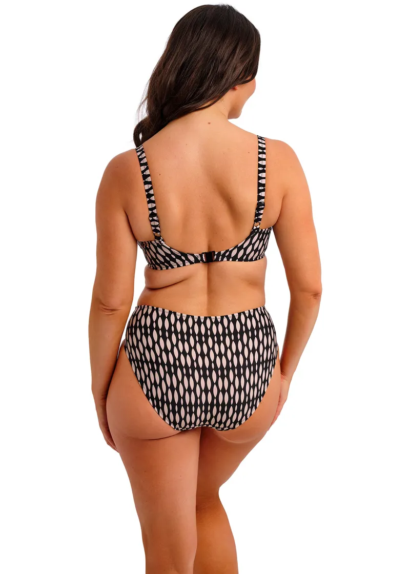 Fantasie Shell Bay Gathered Bikini Mid Rise Brief in Desert Blush-5