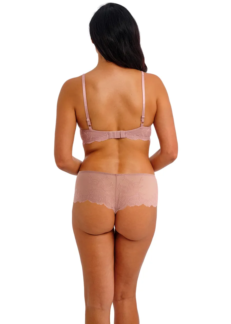 Wacoal Vivid Attraction Tanga in Wood Rose-2